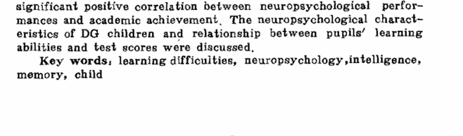 学习困难儿童的神经心理研究